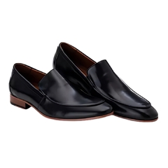 Sapato Social Loafer Premium Couro Preto Masculino Olivieri