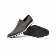 Sapato Mocassim Masculino Casual Estonado Café Olivieri na internet