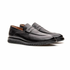 Sapato Couro Nobre Loafer Premium Anatômico Black Olivieri