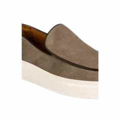 Sapato Mocassim Masculino Camurça Casual Café Olivieri - comprar online