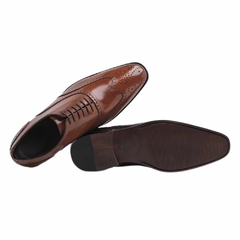 Sapato Social Estilo Italiano em Couro Masculino Olivieri - comprar online