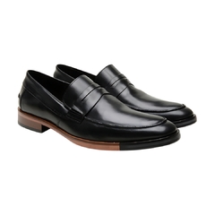 Sapato Social Loafer Special Galli de Couro Preto Olivieri