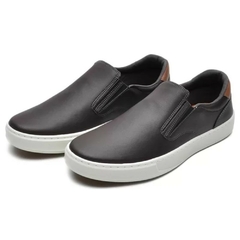 Sapato Slip On Late Casual Masculino Marrom Olivieri - loja online