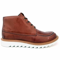 Bota Casual Cano Baixo em Couro Lactego Avelã Oliveiri - comprar online