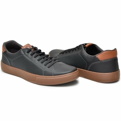 Sapatênis Tênis Casual Urbano 1001S Olivieri Preto e Marrom