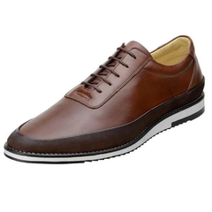 Sapato Oxford Casual Estilo Masculino Marrom Olivieri na internet