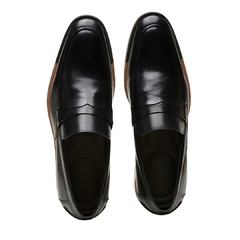 Sapato Social Loafer Special Galli de Couro Preto Olivieri na internet