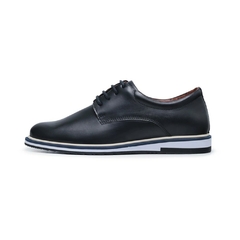 Sapato Masculino Derby Preto John Couro Legitimo Olivieri - comprar online