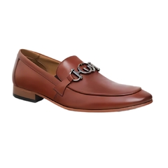 Sapato Social Loafer de Couro Caramelo Masculino Olivieri - comprar online