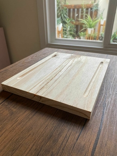 Plato de asado madera rectangular - comprar online
