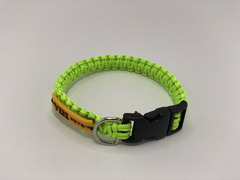 Coleira Gato Paracord Verde Neon