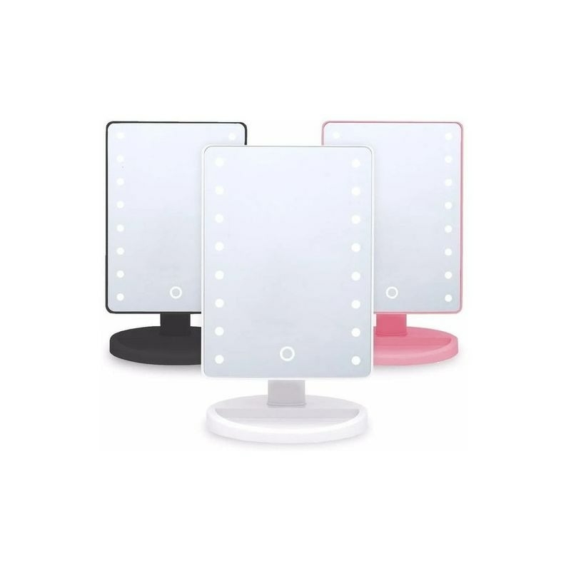Espelho De Maquiagem Portátil De Mesa Com Led - Stela Stores