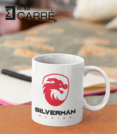 Taza personalizada. Logo original. Silverman gaming