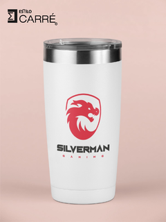 Termo personalizado. Logo silverman gaming