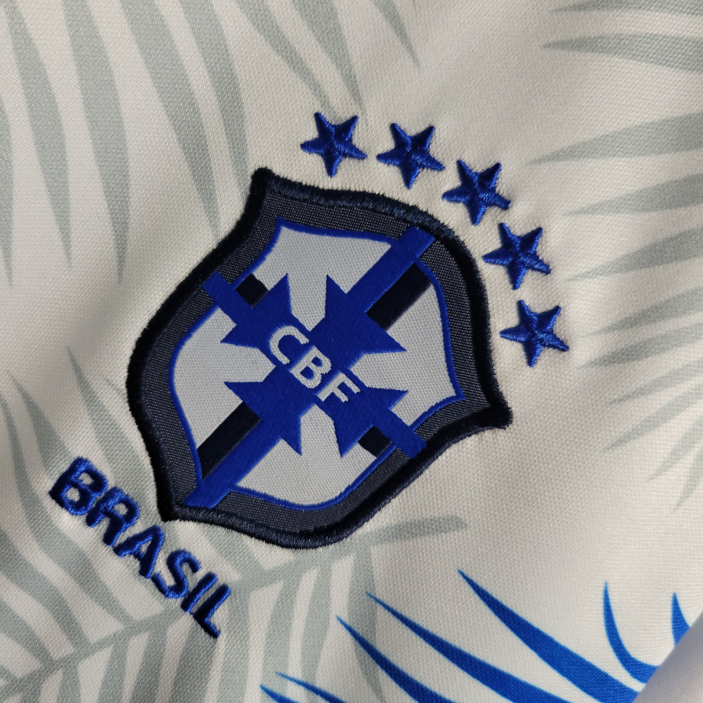 Camisa Brasil Branca 2022 Feminina - Loja Ronibol