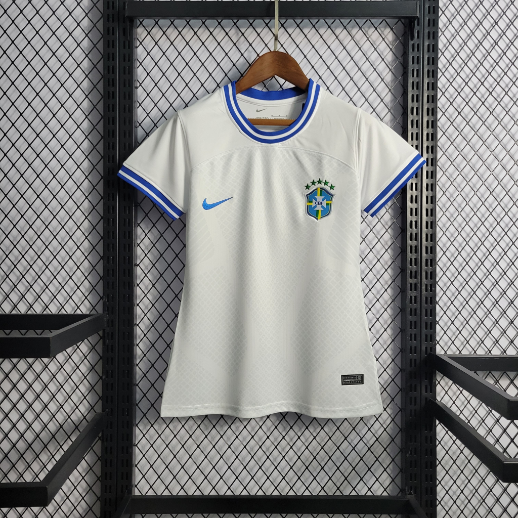 Camisa Brasil feminina branca 2022 - Na Trave F.C.