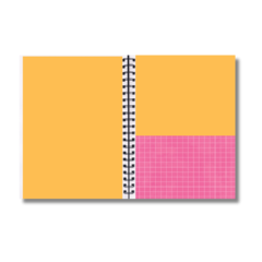 Caderno Grid Pink e Amarelo - comprar online