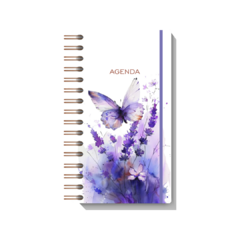 Agenda Slim 2025 - Purple Butterfly