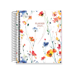 Big Planner 2025 - Flores Coloridas