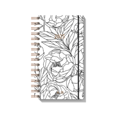 Planner Slim 2025 - Line Flower