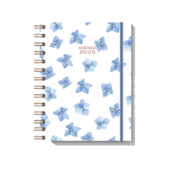 Agenda 2025 - Cute Blue Flowers