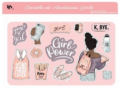 Cartela de Adesivos Girl Power