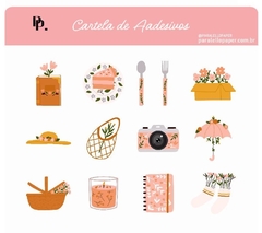 Cartela de Adesivos Cute Girl