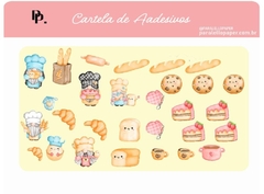 Cartela de Adesivos Bread