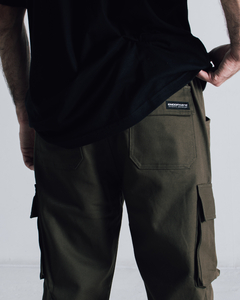 PANTALON CARGO VERDE - comprar online