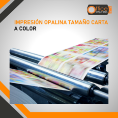 Impresión Color Opalina