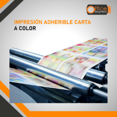 Impresión Color Adherible T/Carta