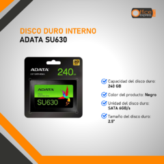 DISCO DURO SSD 240 GB ADATA SU630 ASU630SS-240GQ-R