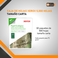 Caja de hojas blancas Xerox 5,000 hojas - comprar en línea
