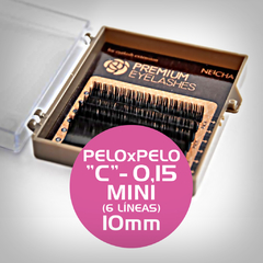 "C"/0,15/10mm - MINI - Extensiones Pestañas Seda Premium Neicha