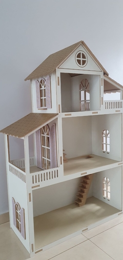 Casa Muñecas Madera XL + 10 muebles fibrofacil en internet