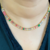 Choker com Navetes Coloridas Folheada a Ouro 18k