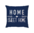 Capa de Almofada Neo Home Sweet Home Marinho