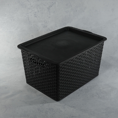 Cesto Simil Rattan con Tapa en internet