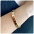 Pulseira Feminina Bracelete Pequeno Dourado Cravejado