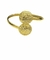 Pulseira Feminina Bracelete Ajustável Luxuoso Banhado a Ouro 18k - comprar online