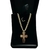 Corrente Masculina Grumet 4 mm + Pingente Cruz Banhada a Ouro 18k Com Garantia - comprar online