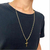 Corrente Masculina Folheada Banhada a Ouro 18k + Pingente Crucifixo - comprar online