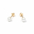 Brinco De Perola 3mm (bebe) Banhado a Ouro 18K