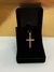 Pingentes Banhados a Ouro 18k Crucifixo Placa Palito Unissex