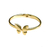 Pulseira Bracelete Luxuoso Dourado Borboleta