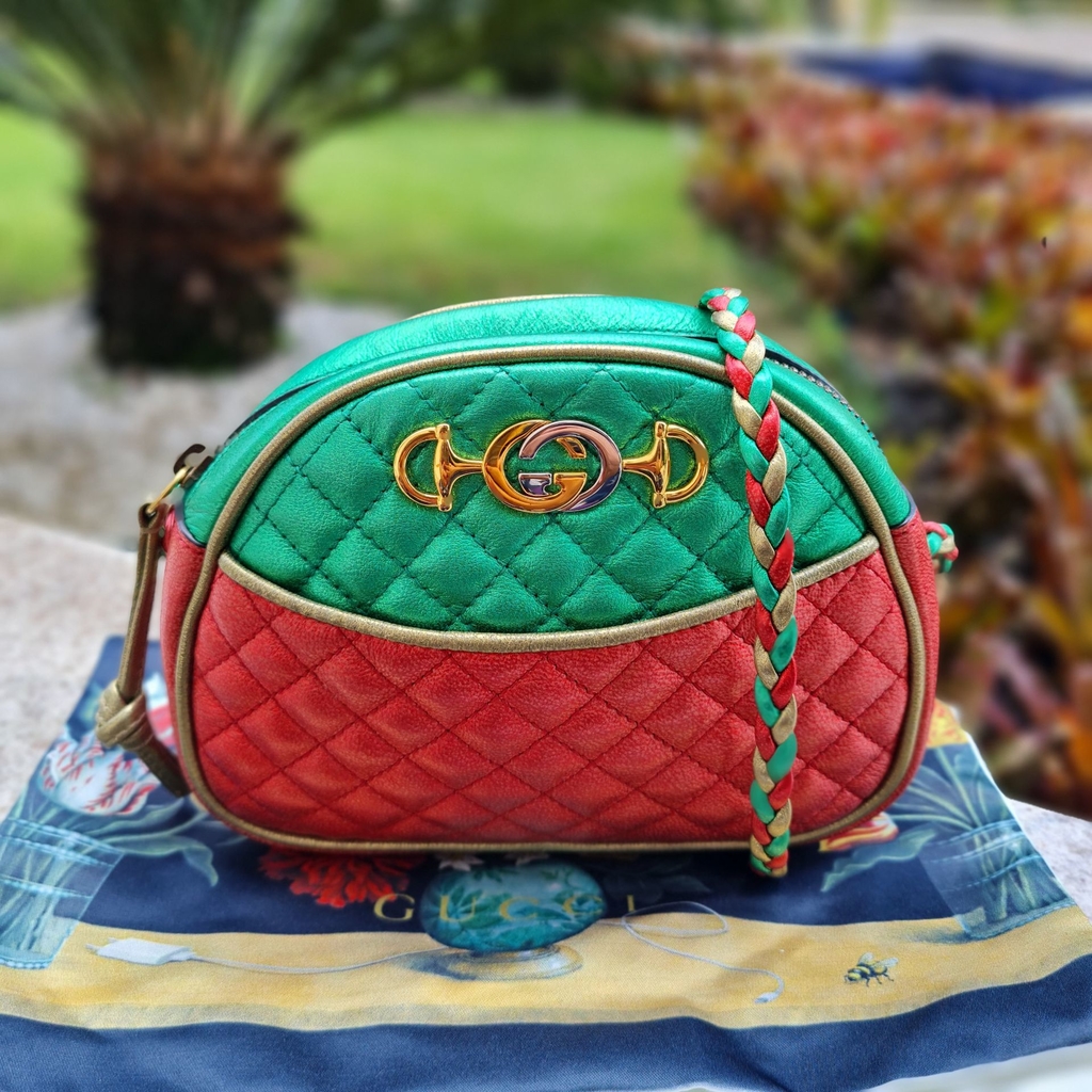 Bolsa Gucci Mini Prata Metalizado