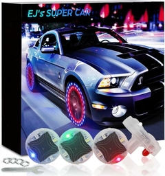 Luces Led Impermeables Para Auto Moto Carga Solar Luz Rgb - JGAMESTORE