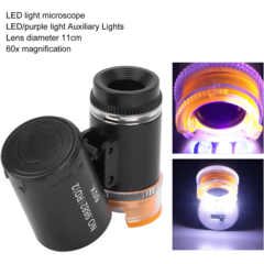 Microscopio Lupa X60 Luz Led / Uv Joyeria Detector de billetes en internet