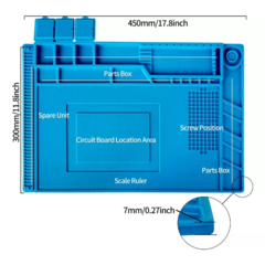 Manta Antiestática Reparación Celulares Silicona Resistente