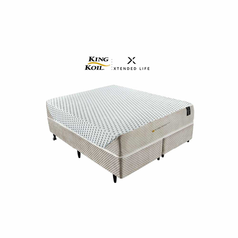 Cama Box com Colchão Queen Size King Koil Extended Life Látex